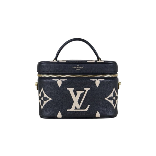 Include Entrupy Certificate of Authenticity｜Very Good ( Rank A) ｜Louis Vuitton Monogram Empreinte Leather vanity PM Hand Bag With Shoulder Strap｜S26090718