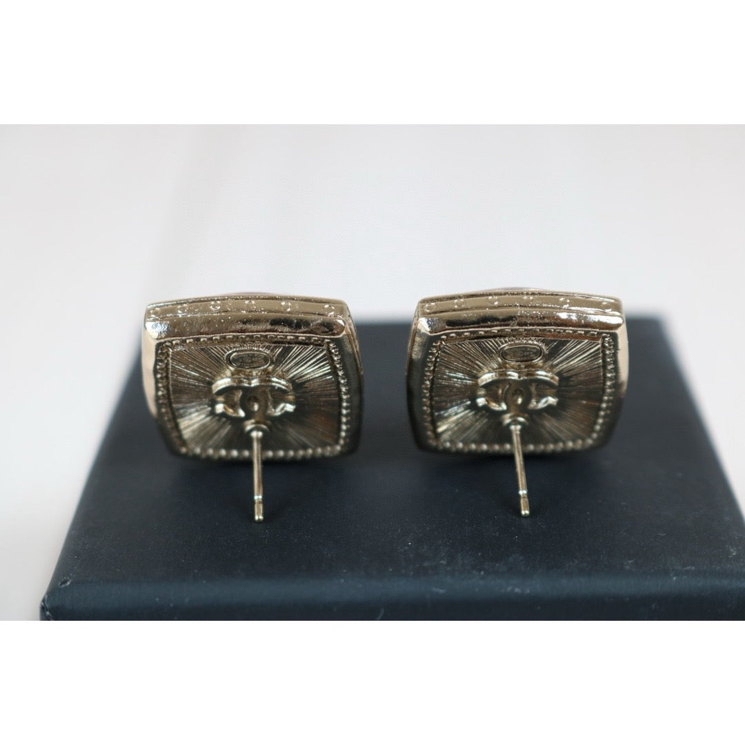 Excellent（Rank SA）｜CHANEL Coco Mark Sugar Cube Pearls Earrings ｜Q24082901