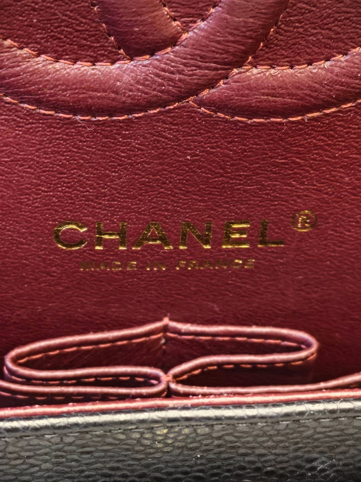Include Entrupy Certificate of Authenticity｜Very Good ( Rank A)｜ CHANEL caviar Skin Matrasse Chain Double Flap 25 Shoulder Bag  Black