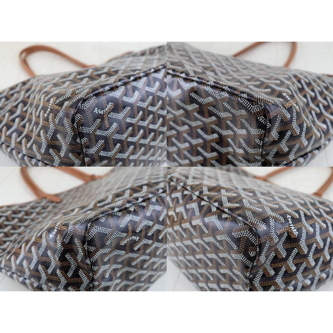 Very Good ( Rank A)｜ Goyard Saint-Louis PM Tote Bag Brown｜H25011102