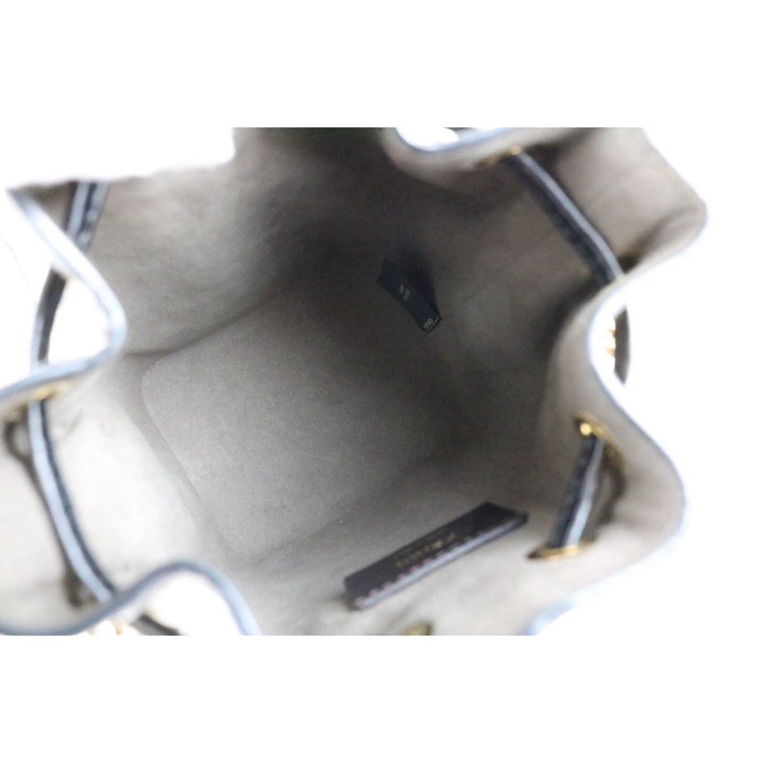 Very Good ( Rank A)｜ FENDI Zucca Calf Leather Mini Mon Tresor Bucket bag Shoulder Bag Brown ｜S25110319