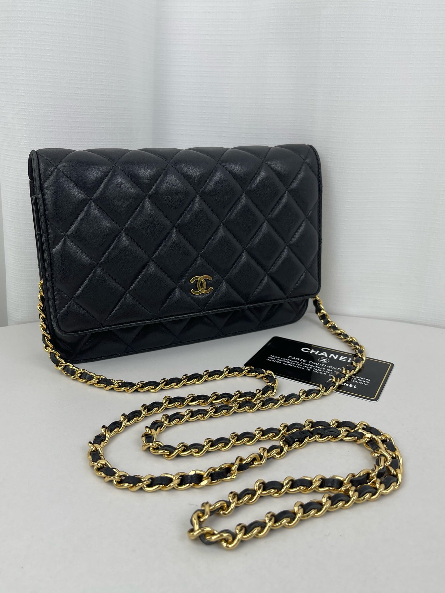 CHANEL Matrasse  Lamskin WOC Chain Shoulder Bag