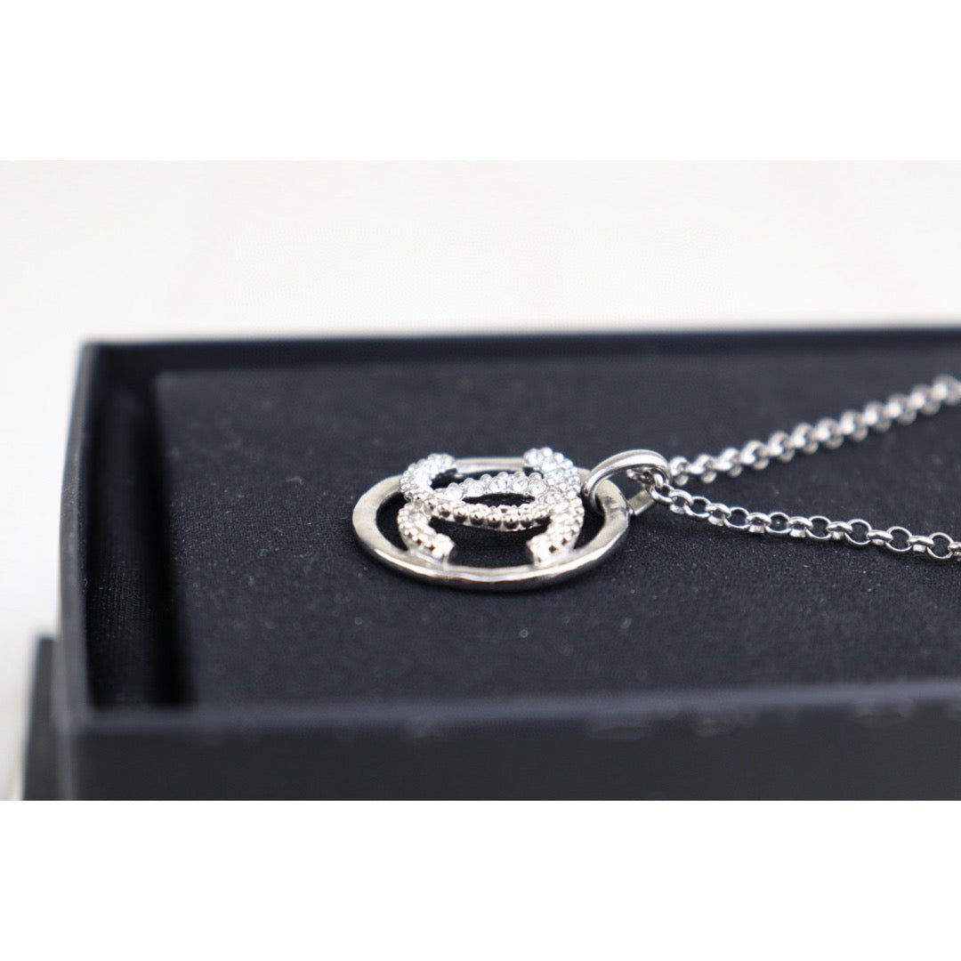 Very Good ( Rank A)｜ CHANEL Coco Mark Rhinestone Chocker Necklace｜H25011308