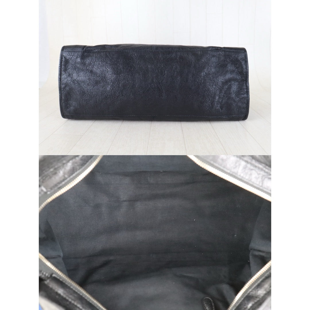 Official price: ¥440,000 JPY Include Entrupy Certificate of Authenticity｜Very Good ( Rank A)｜Balenciaga Chevre Leather Gaint Classic City Medium Black HandBag Shoulder Bag ｜Z26100207