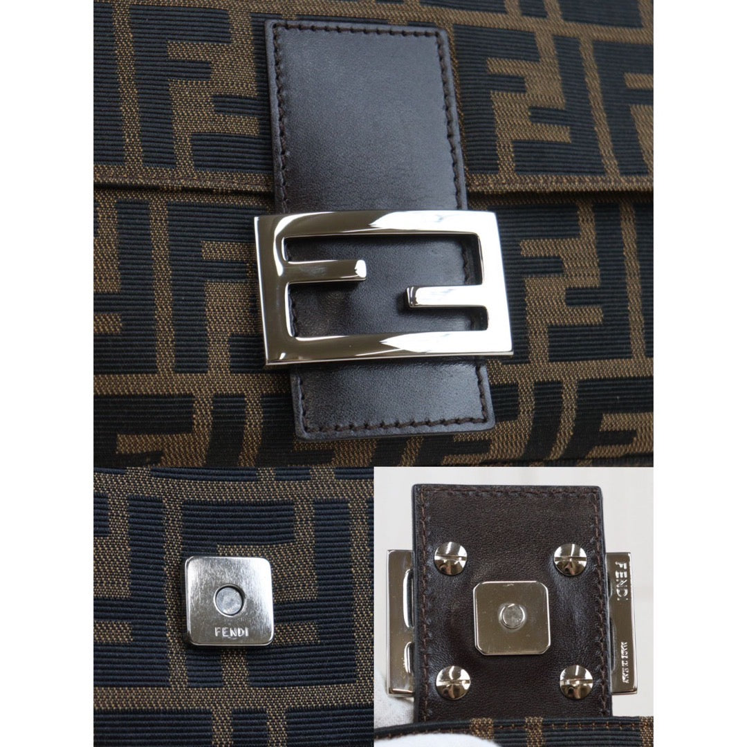 Rank A ｜ FENDI Zucca Mamma Baguette Shoulder Bag｜24030728