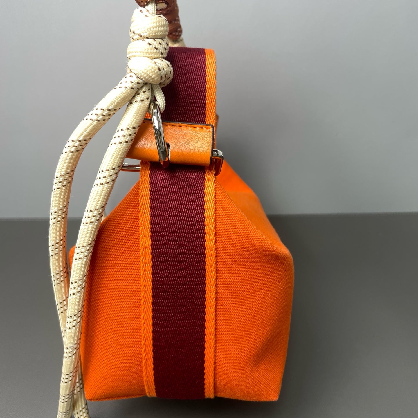 Very Good ( Rank A) ｜ HERMES Bride-A-Brac Canvas  Handbag