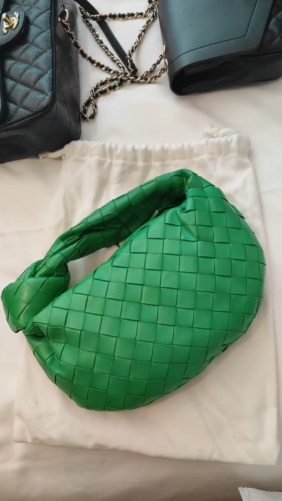 Second installment 2/3｜ Very Good ( Rank A) ｜ Bottega Veneta Hand Bag Green