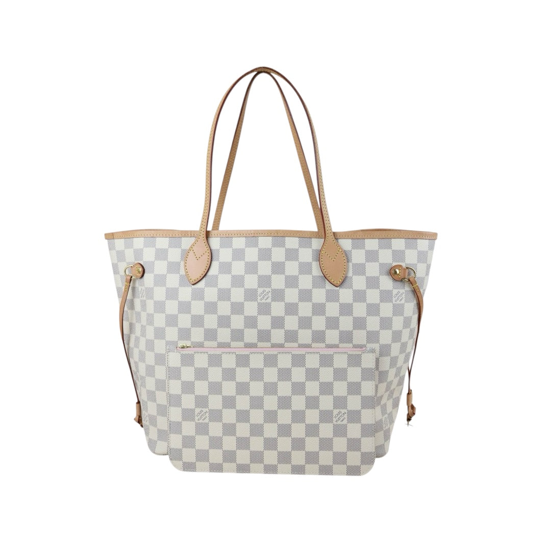 Official price: ¥288,200 JPY Include Entrupy Certificate of Authenticity｜Good ( Rank AB)｜ Louis Vuitton Damier Azur Neverful MM ShoulderBag With Pouch  IC Chips Model｜X26100705