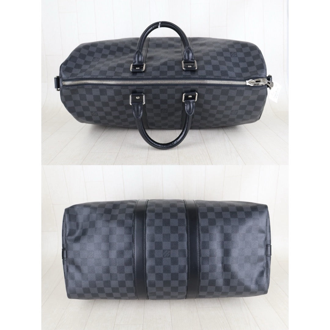 Include Entrupy Certificate of Authenticity｜Good ( Rank AB)｜ Louis Vuitton Damier Keepall 45 Hand Bag With Shoulder Strap｜S26090732