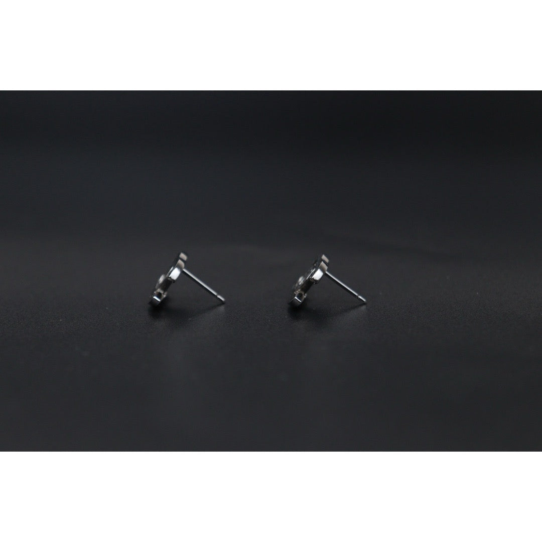 Very Good ( Rank A) ｜CHANEL COCO Mark Black Earrings Made In 2010 Year｜V24122609