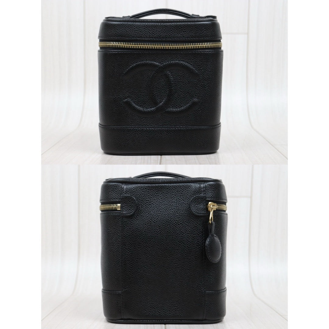 Very Good ( Rank A) ｜ CHANEL Caviar Skin Vanity Handbag  Made In 2002～2003Year ｜25112108