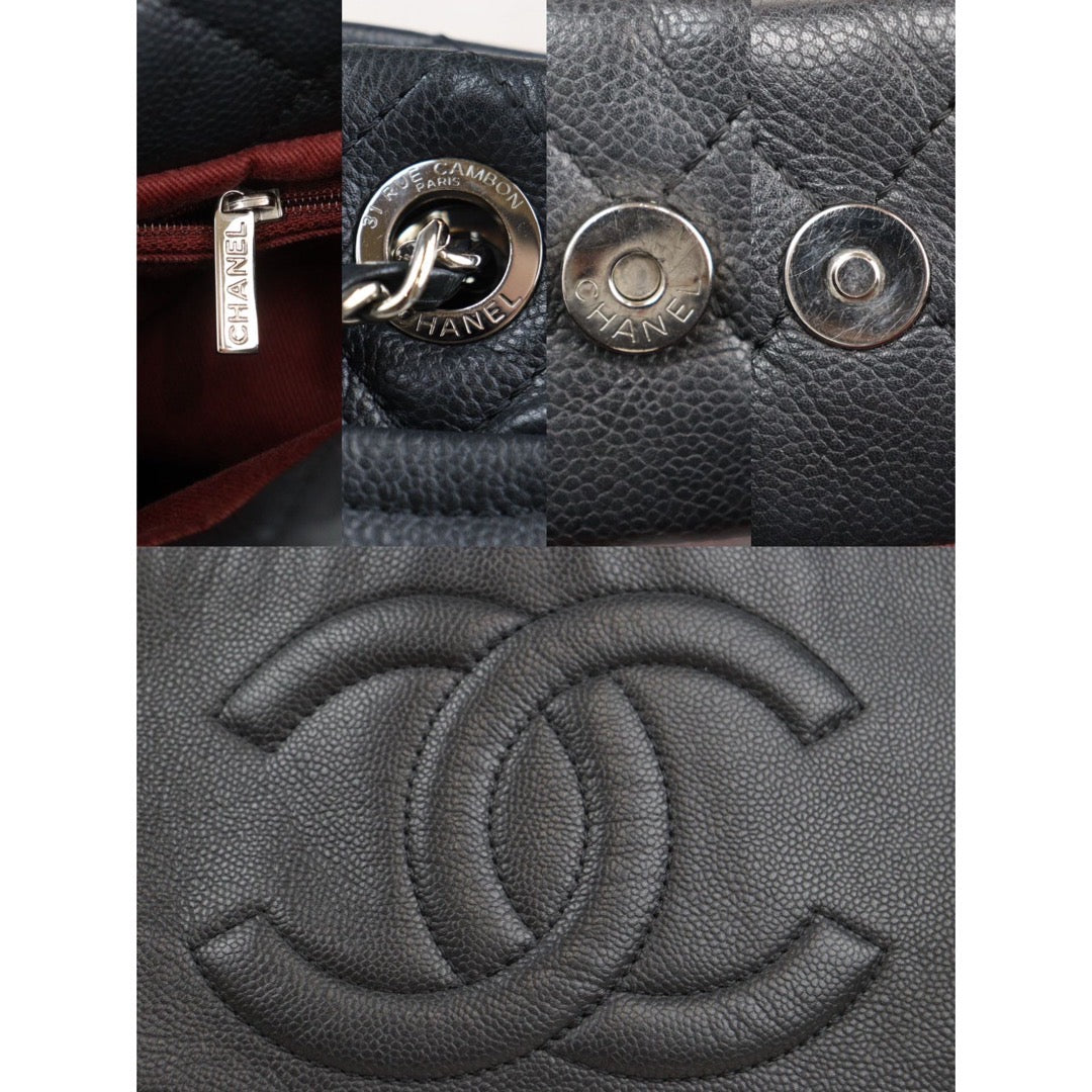 Rank AB ｜ CHANEL Matrasse GST Chain Tote Bag Caviar Skin Black  Made In 2010-2011 Year｜24021907