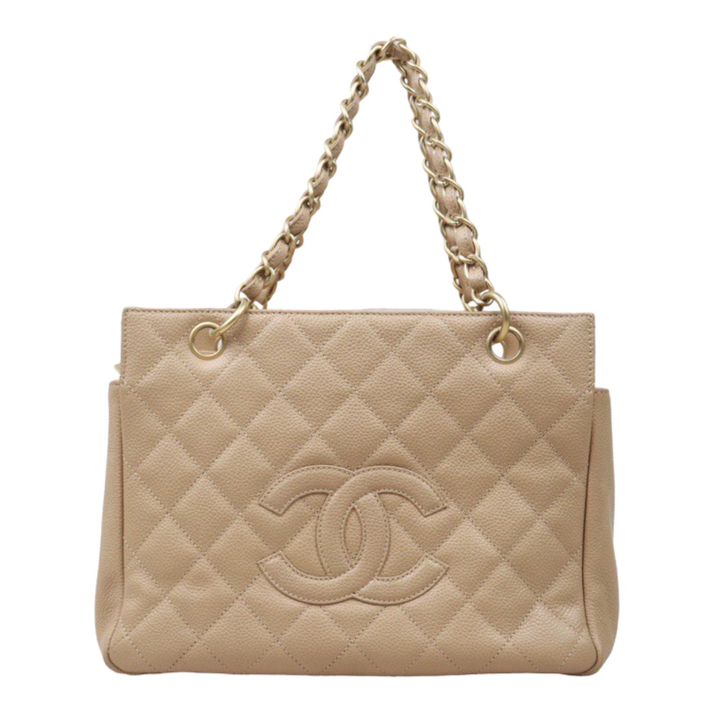 Good ( Rank AB)｜ CHANEL  Caviar Skin PTT Shoulder Bag Beige  Made In 2000-2002Year｜P24061137