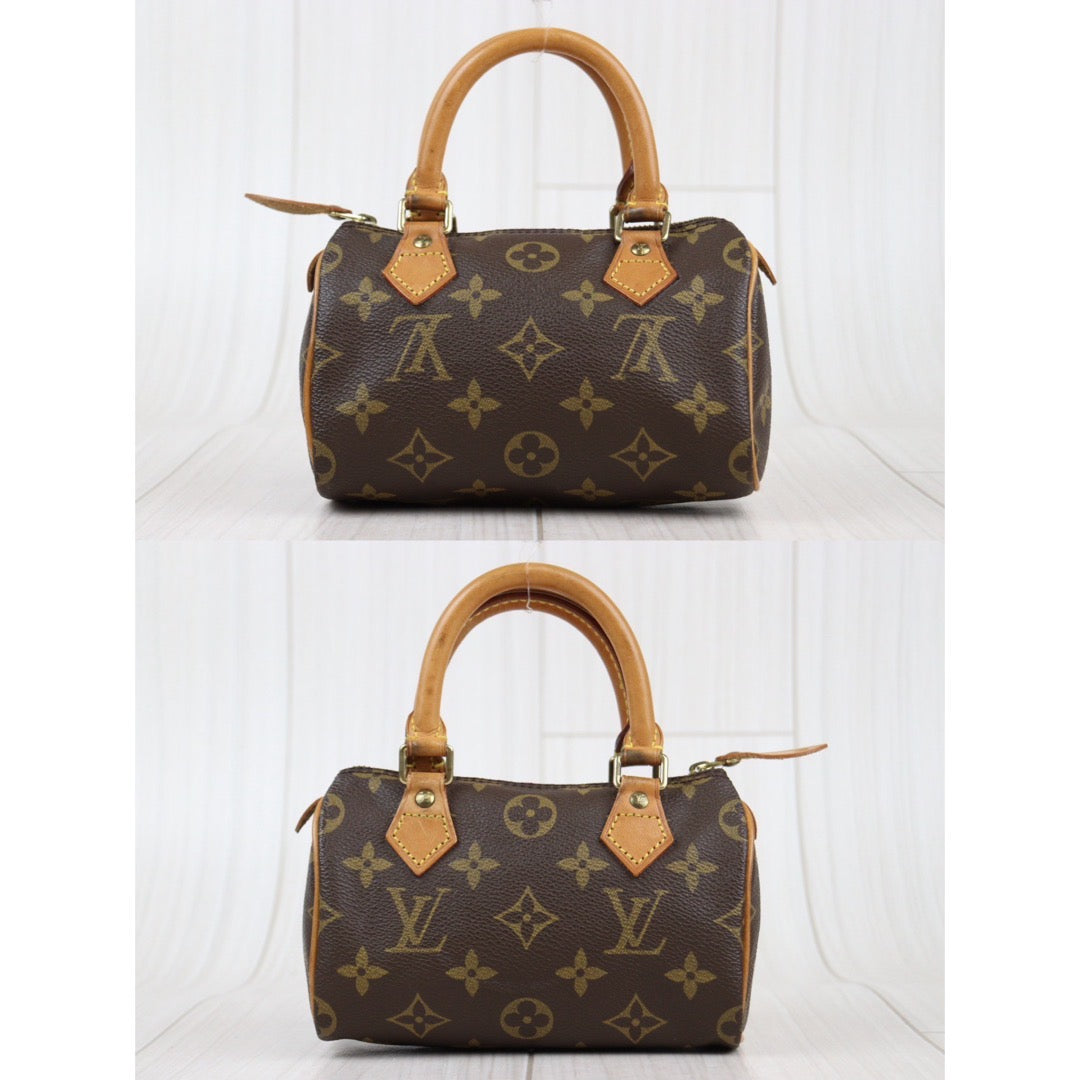 Rank AB ｜ LV Monogram Mini Speedy Handbag With Shoulder Strap｜24012902