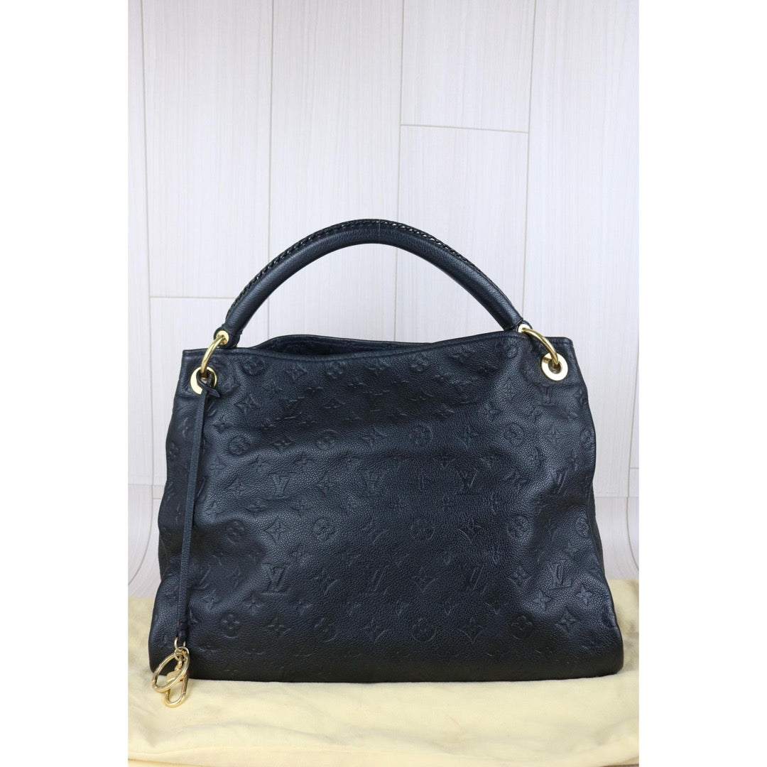 Include Entrupy Certificate of Authenticity｜Good ( Rank AB)｜Louis Vuitton Monogram Empreinte Artsy MM ShoulderBag Black｜S26051104