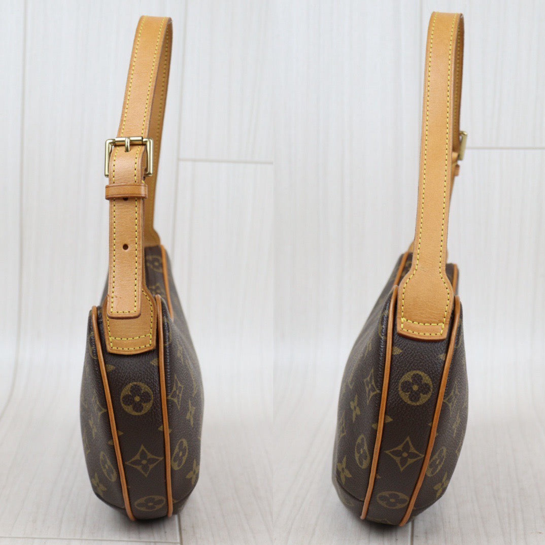 Rank AB｜LV Monogram Pochette Croissant Shoulder Bag｜24011620