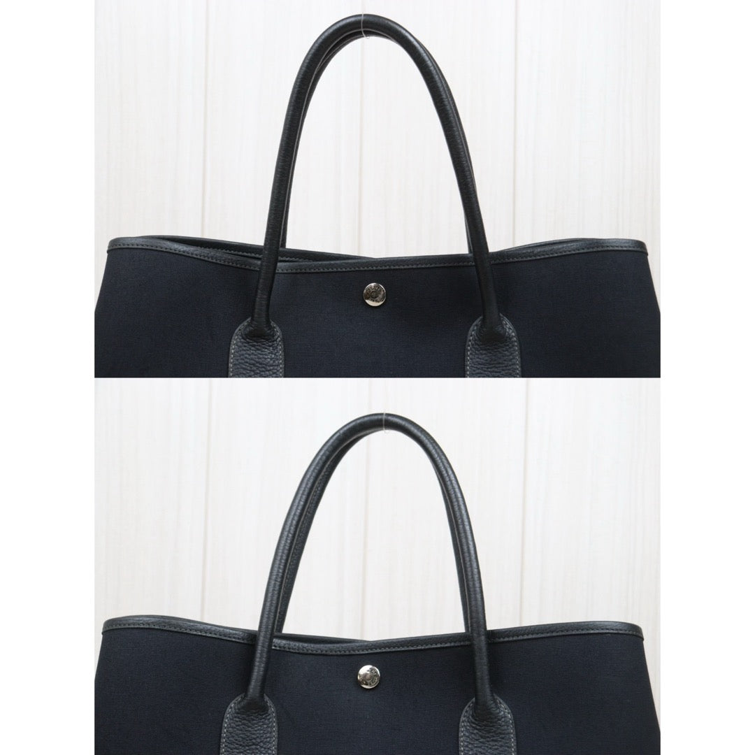 Good ( Rank AB)｜ HERMES Garden Party PM Black Handbag □I Stamp Made In 2005Year｜25111204