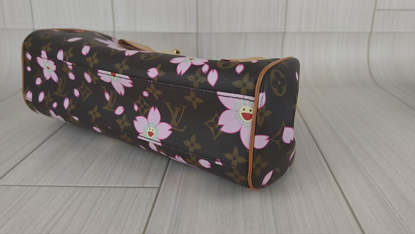 LV Monogram Takashi Murakami Sakura Handbag