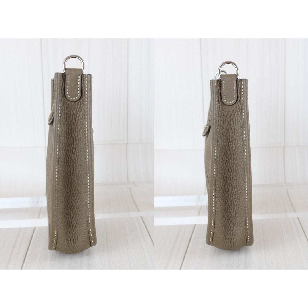 Very Good ( Rank A)｜ HERMES Mini Evelyn 16 Shoulder Bag  Etoupe Gray D Stamp Made In 2019 Year｜W25092604