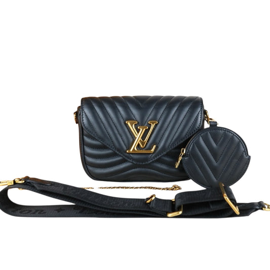 Very Good ( Rank A)｜ LV Calf Leather  New Wave Multi Pochette  Black IC Chips Model｜S25090503