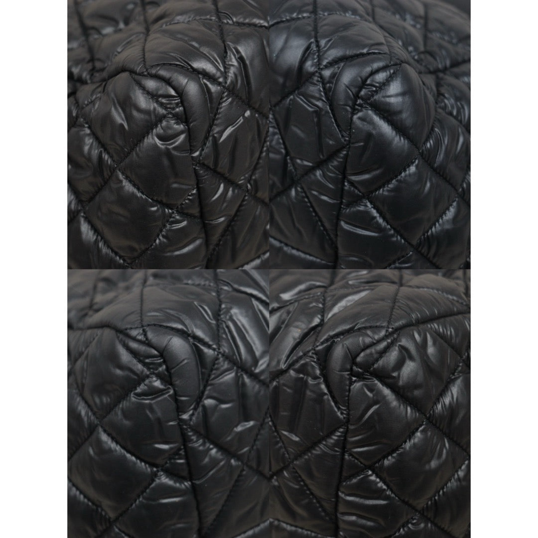 Good ( Rank AB)｜ CHANEL COCOON Down Tote Hand Bag  Black Made in 2010-2011Year ｜25102106
