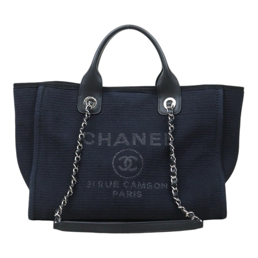 Very Good ( Rank A) ｜CHANEL Canvas Tote Bag Black IC Chips ｜24092005