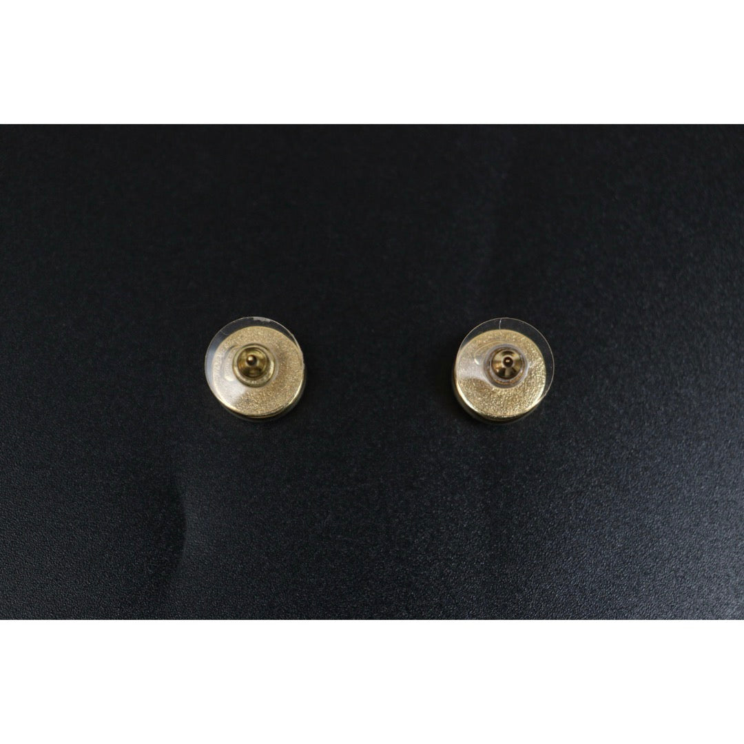 Include Authentic Detective Certificate of Authenticity｜Very Good ( Rank A) ｜CHANEL D20B COCO Mark Black Golden Rhinestone Earrings Made In 2020Year｜S26031027