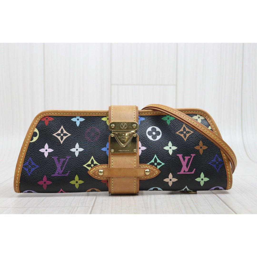 Include Entrupy Certificate of Authenticity｜Good ( Rank AB)｜  Louis Vuitton Monogram  Multicolor Shirley Clutch Hand Bag｜S26080610