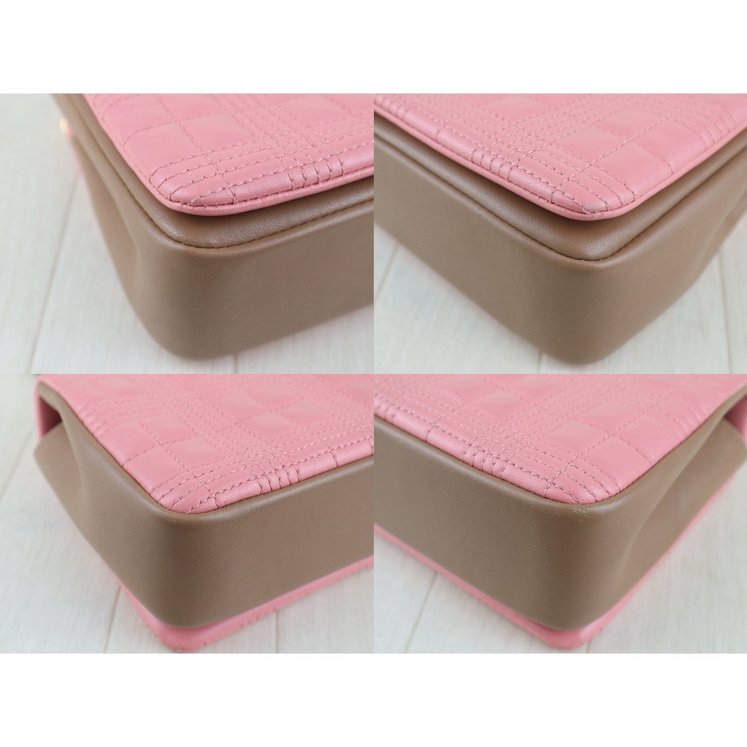 Very Good ( Rank A)｜BURBERRY Matrasse Chain Lola Shoulder Bag Pink ｜H25063011