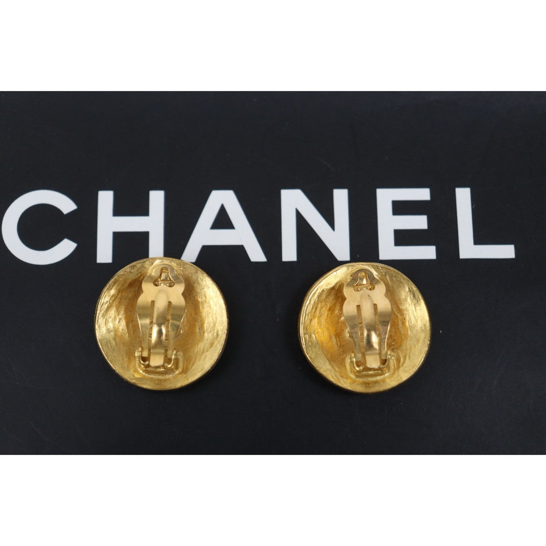 Very Good ( Rank A) ｜ CHANEL 96A Coco Mark  Golden Vine  Earrings Made In 1996Year｜26030507