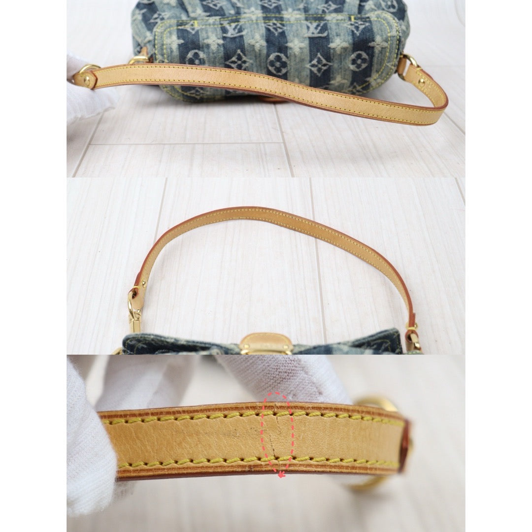 Rank AB ｜  LV Monogram Denim  Shoulder Bag  ｜S24052214