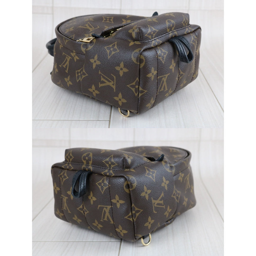 Include Entrupy Certificate of Authenticity｜Good ( Rank AB)｜  Louis Vuitton Monogram Coated Canvas Mini Palm Springs Backpack｜X26052602