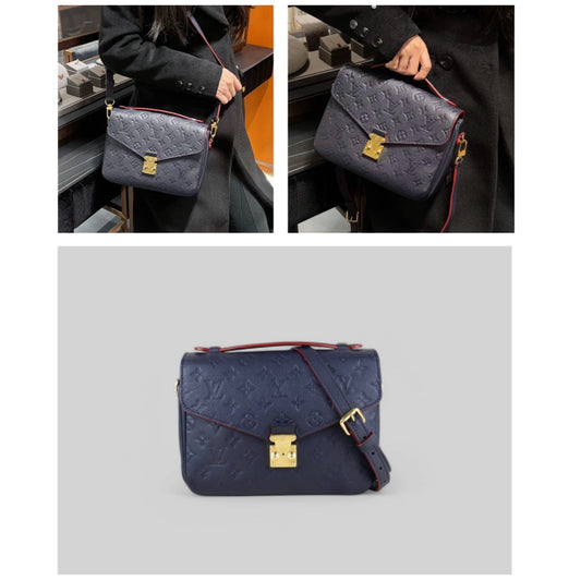 Very Good ( Rank A)｜LV Monogram Pichette Metis ShoulderBag Blue  IC Chips Model ｜S25022603