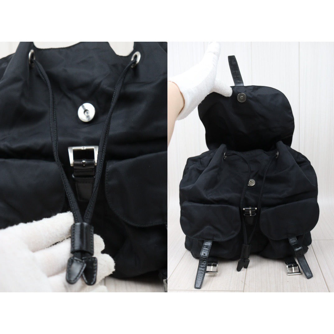 Rank AB｜Prada Nylon Backpack Medium Black｜V24051501