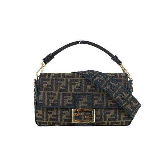 Include Entrupy Certificate of Authenticity｜Very Good ( Rank A)｜ FENDI Mamma Baguette Shoulder Bag  Gold Hardware Current Model｜S26060504