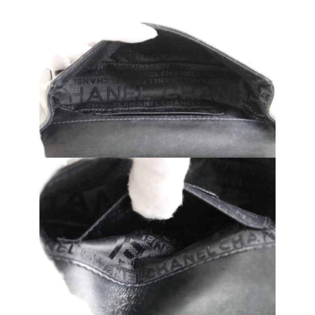 Very Good ( Rank A)｜ CHANEL Camellia Lambskin CF20 Chain Shoulder Bag Black  Made in 2003-2004Year｜S25121516