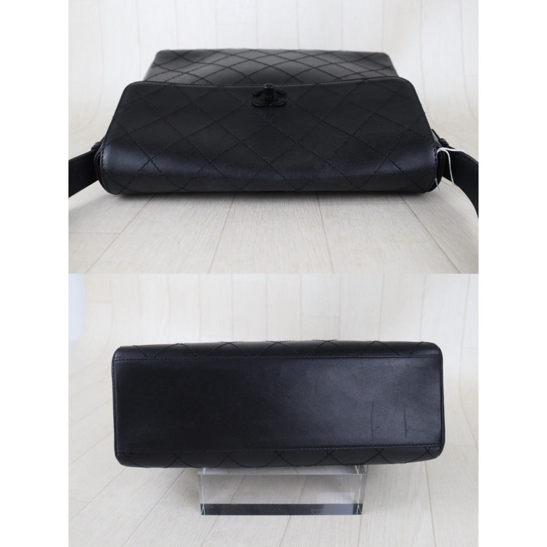 Include Entrupy Certificate of Authenticity｜Very Good ( Rank A)｜ CHANEL Calf Skin  Vintage Quilted Single Flap Kelly Shoulder Bag Black Made In 1997-1999Year｜S26083010