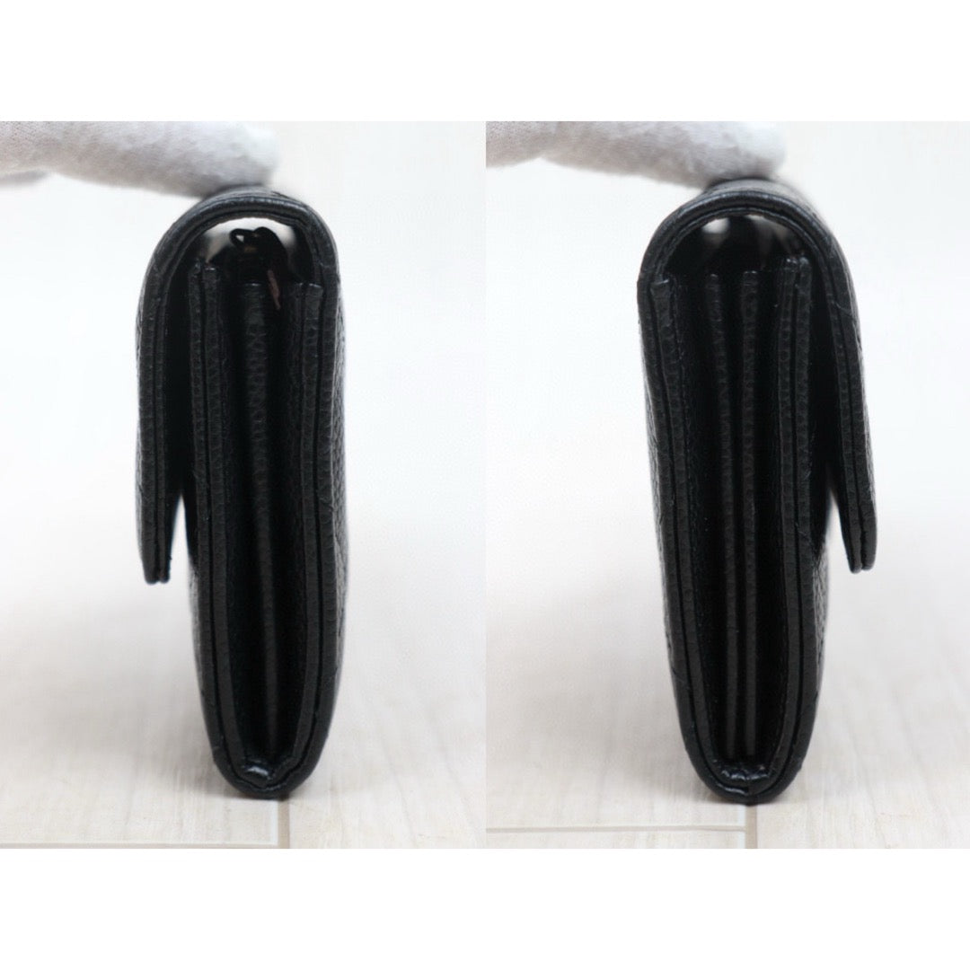 Good ( Rank AB)｜CHANEL Caviar Skin Black Long Wallet Made In 2019 Year｜V24112606