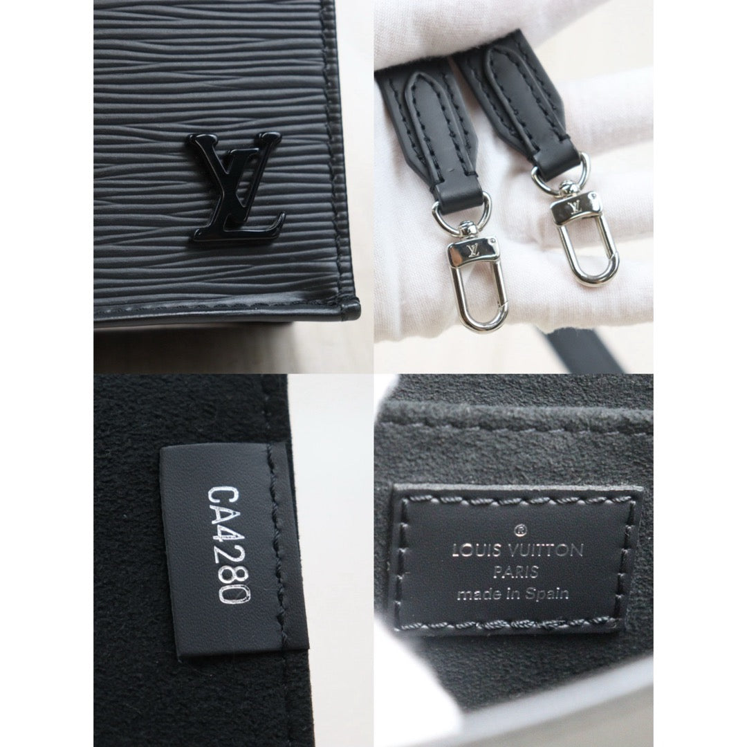 Very Good ( Rank A)｜ LV Epi Sac Pra MINI Tote Bag Shoulder Bag Black｜Y25072802