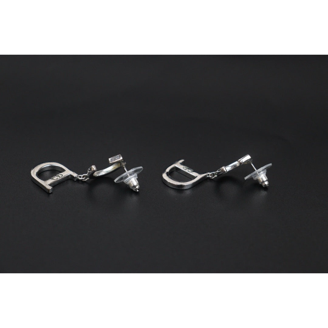 Very Good ( Rank A)｜ Dior CD Earring Silver｜V25071012