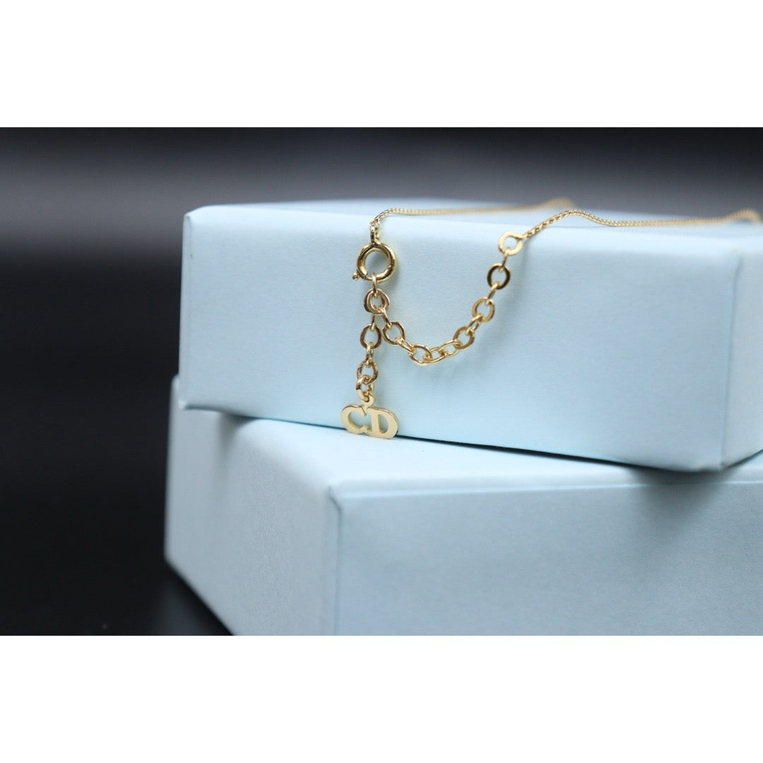 Very Good ( Rank A) ｜ Dior CD Rhinestone Necklace ｜V25061910