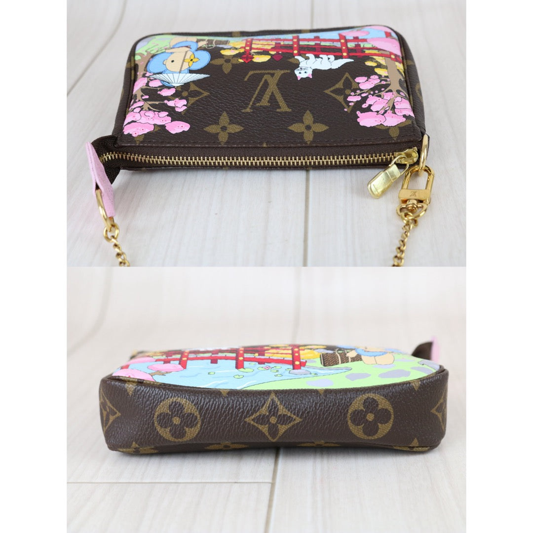 Include Entrupy Certificate of Authenticity｜Very Good ( Rank A) ｜ Louis Vuitton Monogram 2021 Christmas Animation Mini Pochette Accessoire Limited Edition｜X26090414
