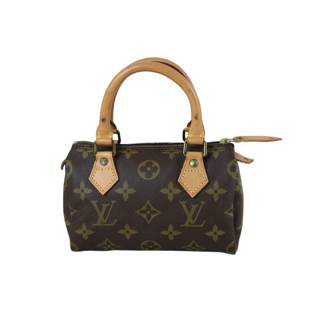 Include Entrupy Certificate of Authenticity｜Good ( Rank AB) ｜ Louis Vuitton Monogram Mini Speedy Hand Bag ｜S26073116