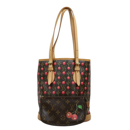 Good ( Rank AB)｜ LV Takashi Murakam Cherry Monogram Petit Bucket PM Tote Bag With Pouch｜S26030910