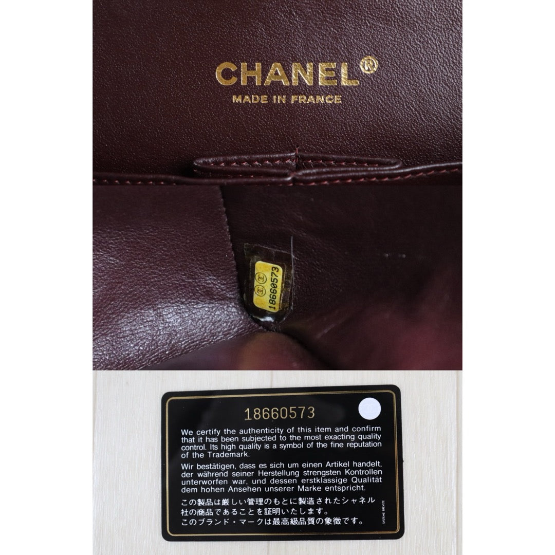 Include Entrupy Certificate of Authenticity｜Very Good ( Rank A)｜ CHANEL Caviar Skin Calf Leather Chain Double Flap 25 Shoulder Bag  Black Made In 2013-2014Year｜S26072545