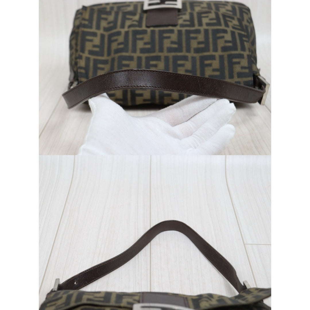 Include Entrupy Certificate of Authenticity｜Good ( Rank AB)｜ FENDI Zucca Mamma Baguette Shoulder Bag｜26031912