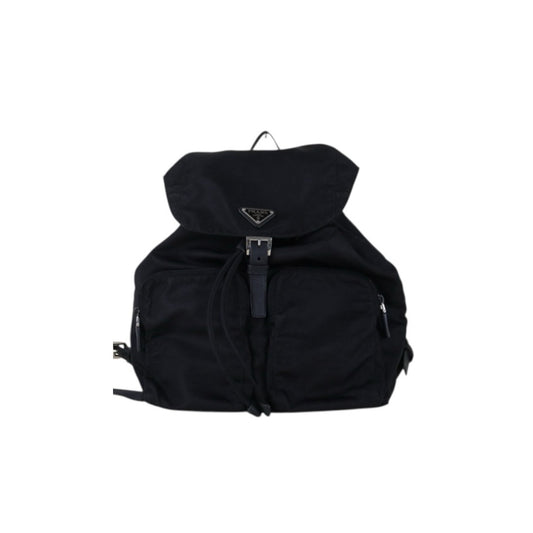 Include Entrupy Certificate of Authenticity｜Very Good ( Rank A) ｜Prada  Nylon Black Backpack Medium New Model｜S26080619
