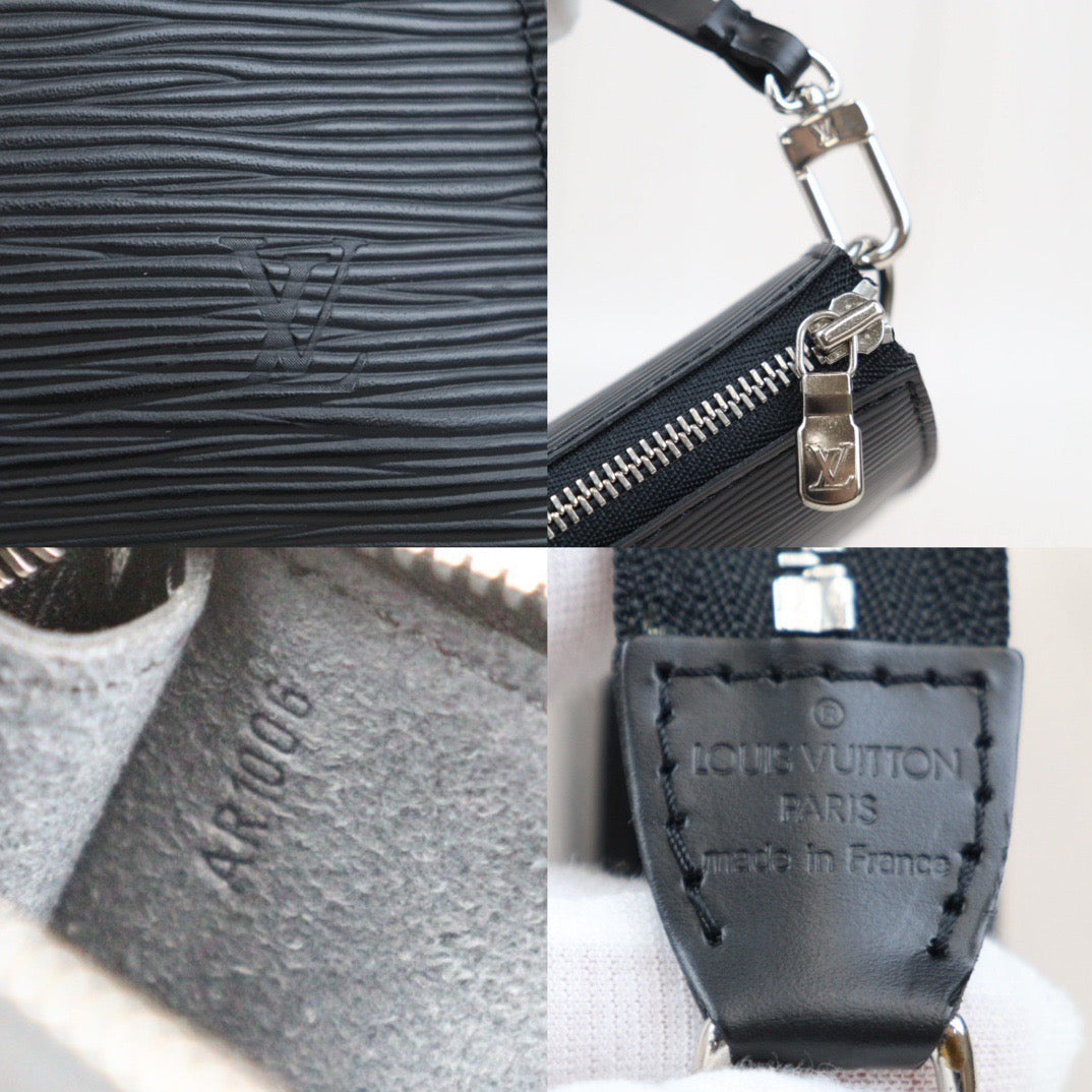 Rank SA ｜LV Epi Pochette Accessoir Handbag With Shoulder Strap Black｜24031304