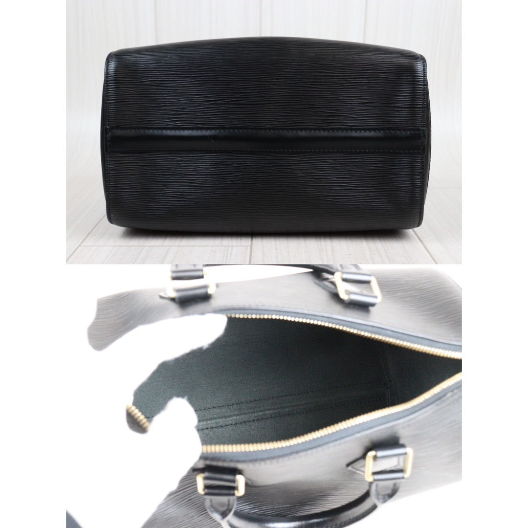 Rank AB ｜ LV Epi Speedy 25 Black Hand Bag｜V23113022
