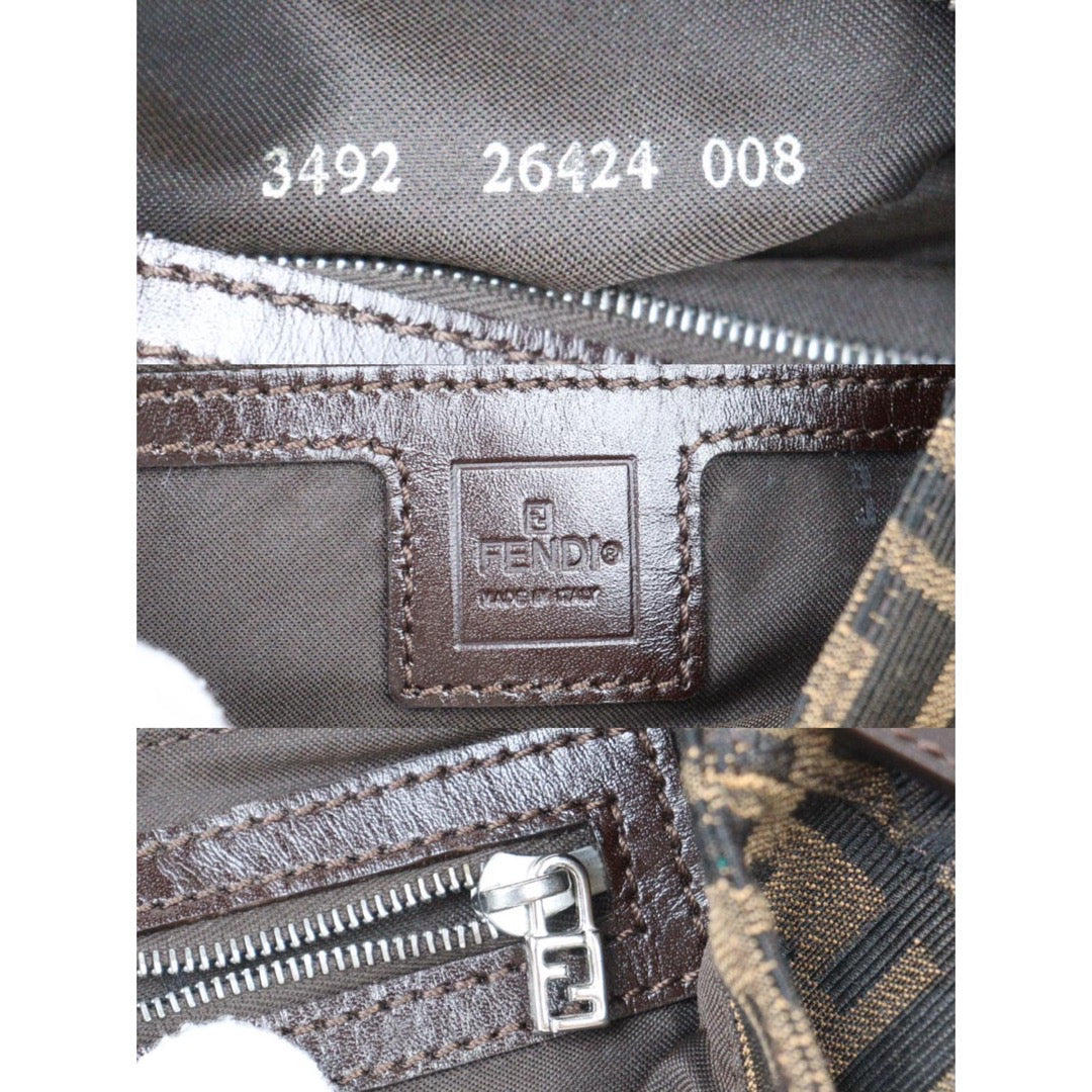 Rank A ｜ FENDI Zucca Mamma Baguette Shoulder Bag｜Q24051617